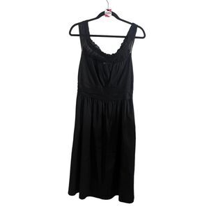 WHBM Elegant Cocktail Midi Dress Chic Black Sleeveless